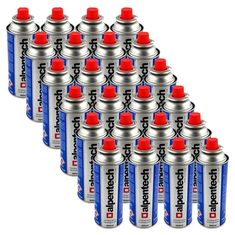 Pack de 24 Cartouches de gaz 250g butane Camping Butane ALPENTECH