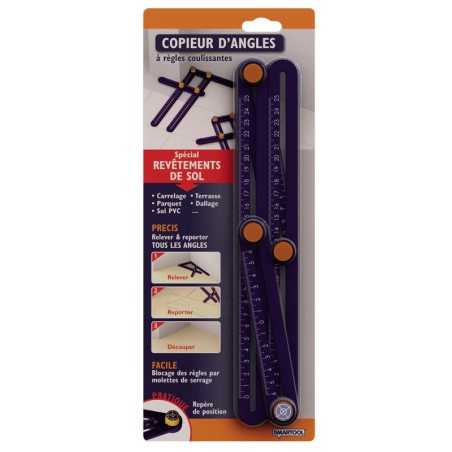 Copieur d'angles à règles coulissantes Spécial revêtements de SOL SMARTOOL