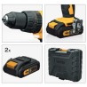 Perceuse visseuse sans fil 18V VITO + 2 Batteries Lithium 2.0 Ah +18 accessoires + Sac à dos + Mallette VITO