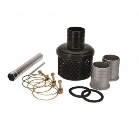 Motopompe thermique 105 Cm3 4T 3CV Innondations Kit complet + 2x10m de Tuyau 1.5" Ø43Cm VITO