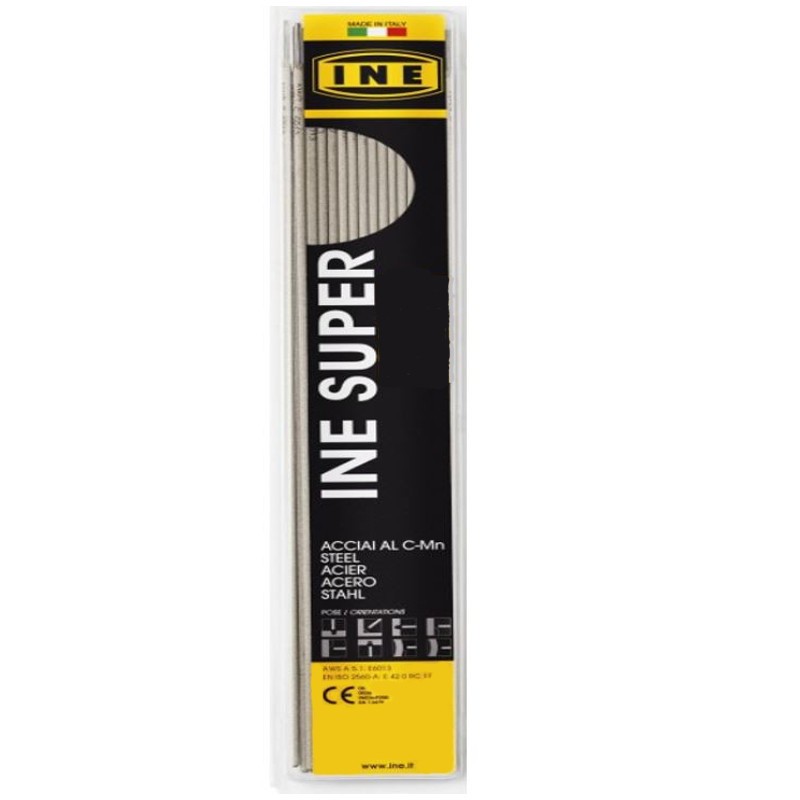 Lot de 9 Electrodes Acier 3,2 x 350mm Baguettes enrobées Soudure toutes positions INE