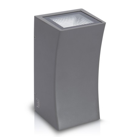 Applique murale extérieure Lampe LED 2x7W 6000K Blanc froid IP65 ASLO