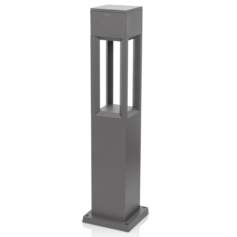 Borne d'éclairage LED de jardin HT:70CM 13W 3000K blanc chaud IP65 ASLO