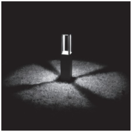 Borne d'éclairage LED de jardin HT:70CM 13W 3000K blanc chaud IP65 ASLO