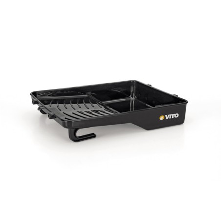 Kit 10 Outils Peinture 2 bacs peinture 2 rouleaux + 5 recharges + pinceau plat + ruban de masquage VITO