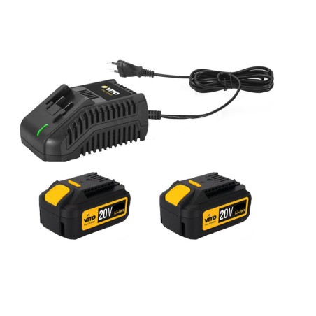 PACK 7 Outils 20V + 2 Batteries Lithium 4AH + Chargeur rapide EGO LI Sans fil VITO