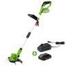 Coupe Bordure sans fil 20V + Batterie 4AH + Chargeur + Jeu de 20 lames coupantes VITO