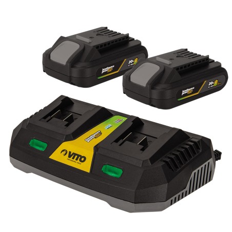 Souffeur de jardin 20V EGO LI 40V + 2 Batteries lithium 4AH + Chargeur DOUBLE VITO