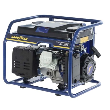 Groupe électrogène Essence Moteur 94 Cm3 4T OHV 2.5CV 1100W AVR Autonomie 8h GOODYEAR