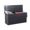 Coffre de Jardin en résine 320 Litres NOIR ANTHRACITE 119 X 46 X 60 cm Protection Anti UV TOSCANE TOOMAX