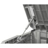Coffre de Jardin Résine 550 Litres GRIS Effet bois FLORIDA 147 x 72 x 60 cm Haute résistance UV TOOMAX