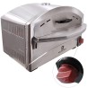 Four à pizza à gaz 4800W Cuisson pierre réfractaire 250 à 400°C Spatule Incluse KEMPER