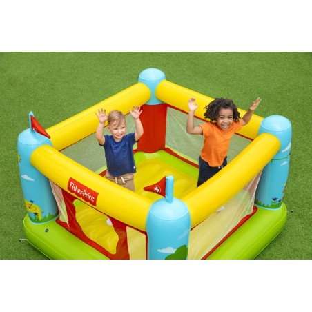 Jeu gonflable Château à balles pour enfant 3 à 6 ans Aire de Jeux Trampoline Fisher Price BESTWAY