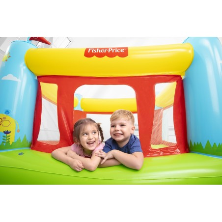 Jeu gonflable Château à balles pour enfant 3 à 6 ans Aire de Jeux Trampoline Fisher Price BESTWAY