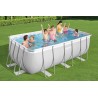 Piscine hors sol Rectangulaire BESTWAY 412 x 201 x 122 cm Pack complet Piscine tubulaire + Accessoires de piscine