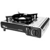 Réchaud à gaz INOX 2200W MONT BLANC + 4 Cartouches de gaz Camping ALPEN