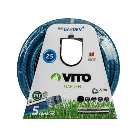 Tuyau arrosage Jardin Ø 19mm/ 20mètres  5 Couches 20 bars Anti torsions VITO
