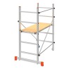 Echafaudage de travail Hauteur travail 2.85m Plateau 110 x 40 cm Aluminium Charge 120Kg BRIXO