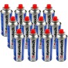 Réchaud à gaz INOX 2200W MONT BLANC + 12 Cartouches de gaz Camping ALPEN