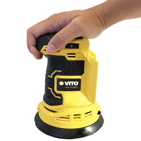 Ponceuse Excentrique Orbitale 20V 125mm + 2 Batterie lithium 2AH + Chargeur VITO