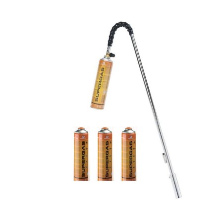 Désherbeur thermique brule herbes + 4 Cartouches de gaz 227gr KEMPER
