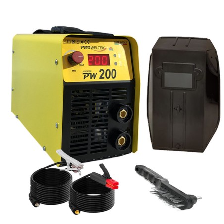 Poste à souder Inverter 200A Numérique Soudure Acier Inox Fonte + Mallette Proweltek