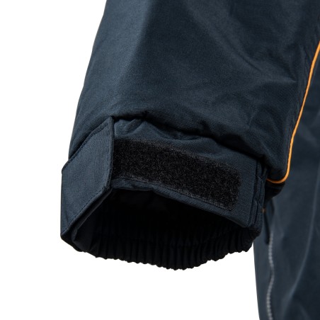 Parka de travail Taille L Bleu et noir Veste Imperméable Polyester et PVC VITO