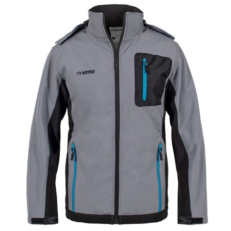 Veste de travail imperméable GRISE à capuche Taille M Mixte Polaire 3 poches VITO