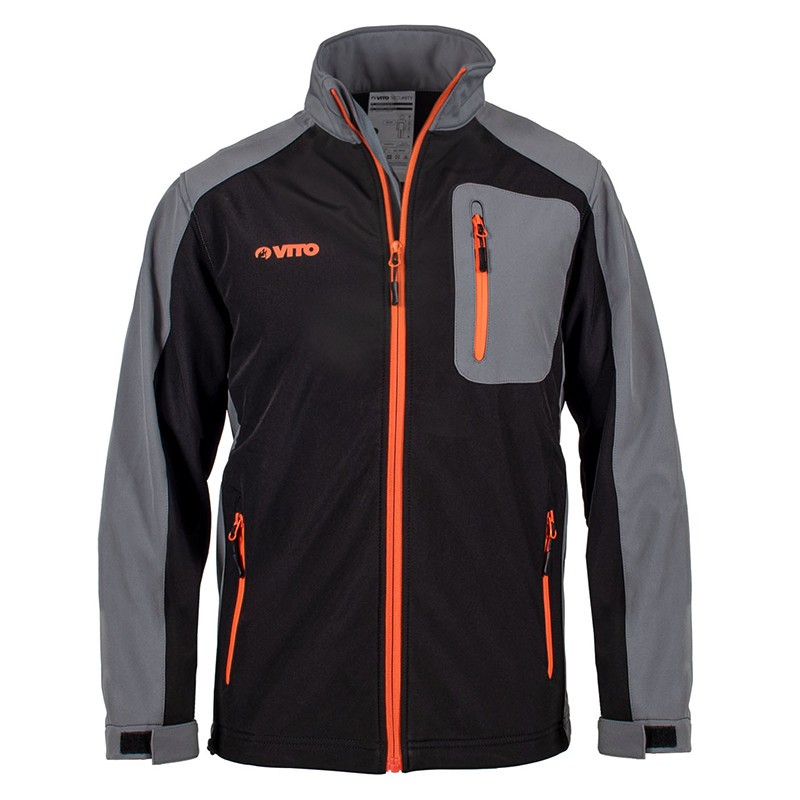 Veste polaire imperméable NOIRE Taille XL MIXTE 65 % polyester, 35% coton VITO
