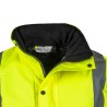 Veste jaune FLUO Taille M Parka avec Bande réfléchissante haute visibilité  100% polyester VITO