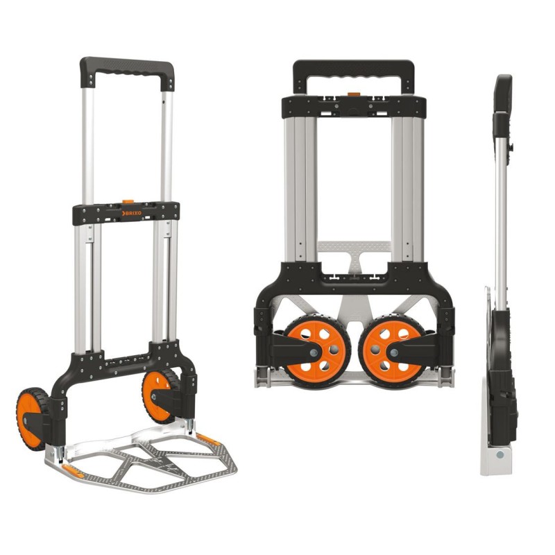 Chariot diable pliable 125kg Aluminium Professionnel KOMPACT BRIXO