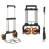 Chariot diable pliable 125kg Aluminium Professionnel KOMPACT BRIXO
