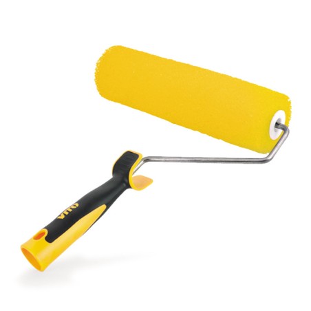 KIT 8 Outils Peinture Seau 16L. Film masquage Bâche protection 2 rouleaux Rouleau finition 2 Brosses VITO