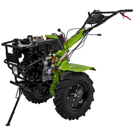 Motoculteur thermique diesel 12CV 4T Transmission directe Fraises et Butteur double VITO