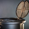 Poêle à gaz Fonte véritable 3.4KW NOIR Chauffage au gaz avec Effet feu de bois Provence UNIVERSAL
