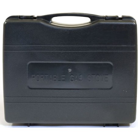 Réchaud à gaz 2200W Inox + 12 Cartouches gaz Camping Allumage piezo Système Sécurité KEMPER