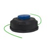 Débroussailleuse et Coupe bordure 40V 2 Batteries Lithium 4Ah + Chargeur Double Lame 3 dents Bobine de fil nylon et Harnais VITO
