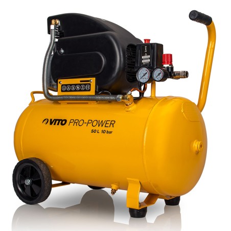 Compresseur d'air Silencieux 50 Litres 10 bar 2,5CV 145 PSI 2.5 CV VITO