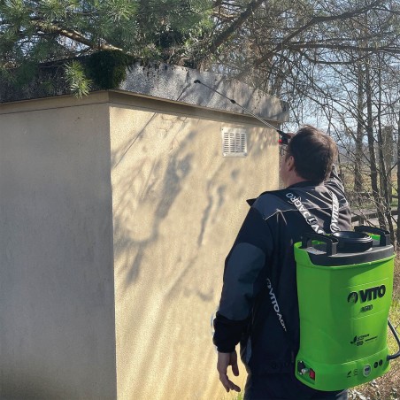 Pulvérisateur Electrique à Batterie Lithium 12V/8AH 16L 6 bars Chargeur Végetaux jardin toitures VITO