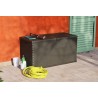 Coffre de jardin en résine 420 Litres Marron Effet ROTIN 120 x 57 x 63 cm TOOMAX