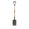 Pack 4 outils de jardin Acier Manche en Bois Fourche + Pelle carrée + Pelle ronde + Bêche VITO