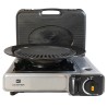 Barbecue à gaz et Réchaud gaz piézo 2200W 2 en1 Camping KEMPER