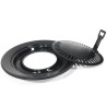 Barbecue à gaz et Réchaud gaz piézo 2200W 2 en1 Camping KEMPER