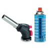 Chalumeau à gaz Multi-usages Soudure Brasage Cuisine + Cartouche de gaz butane 227gr KEMPER