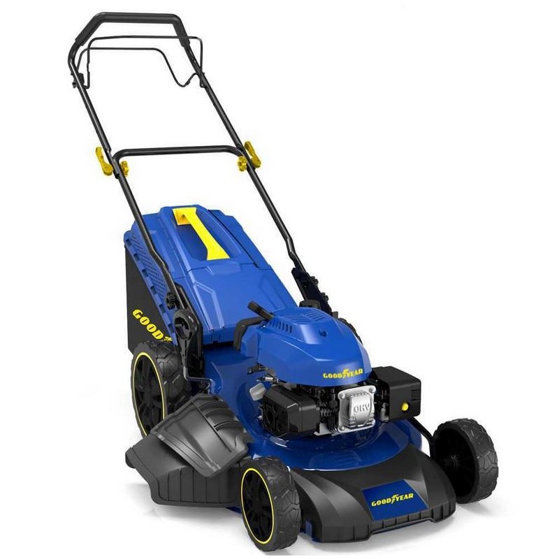Tondeuse thermique Autotractée 7.5CV Moteur 4T OHV 224 Cm3 Grandes Surfaces de travail GOODYEAR