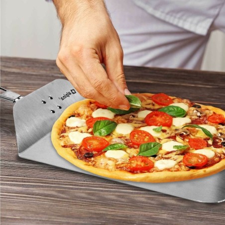 Pelle à pizza Manche pliable 25 x 24 longueur 55cm Aluminium alimentaire Spatule à pizza ALPINA
