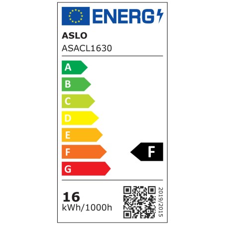 Plafonnier LED circulaire Luminor 16W 3000K Ø200 x 45 mm Blanc chaud IP54 ASLO
