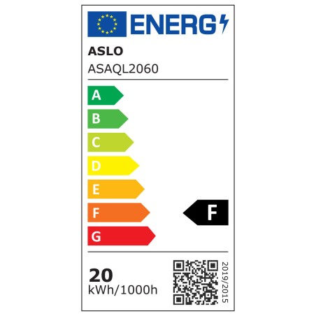 Plafonnier carré LED Luminor 20W 6000K Blanc froid IP54 200 x 200 x 45 mm ASLO