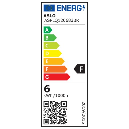 Panneau LED carré 120 x 120mm 6W 3000K blanc chaud ASLO