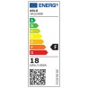 Panneau LED Carré 225 x 225mm 18W 3000K Blanc chaud ASLO